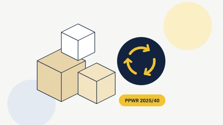Ilustrace: obaly, recyklace a nařízení PPWR 2025/40